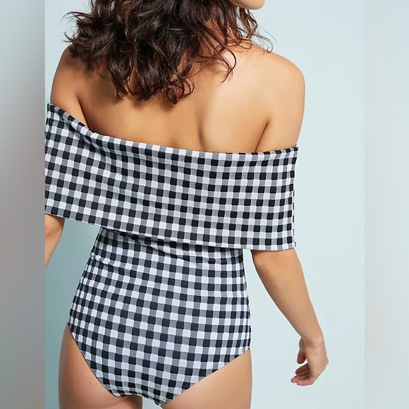 Beach Riot Off The Shoulder Gingham One Piece - Picture 2 of 6